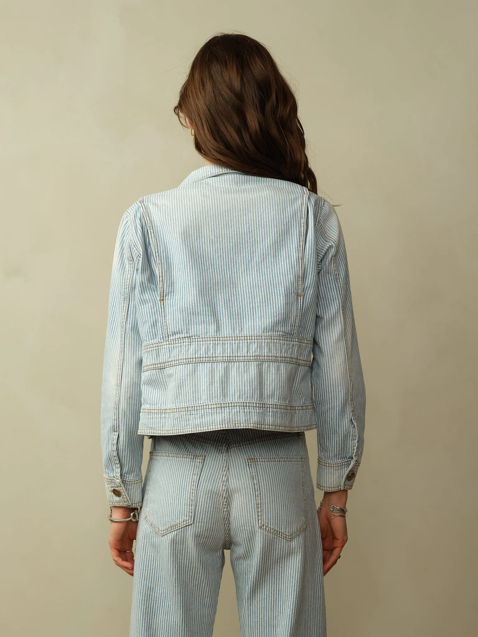 Women's Cody Railroad Stripe Jacket functional pockets