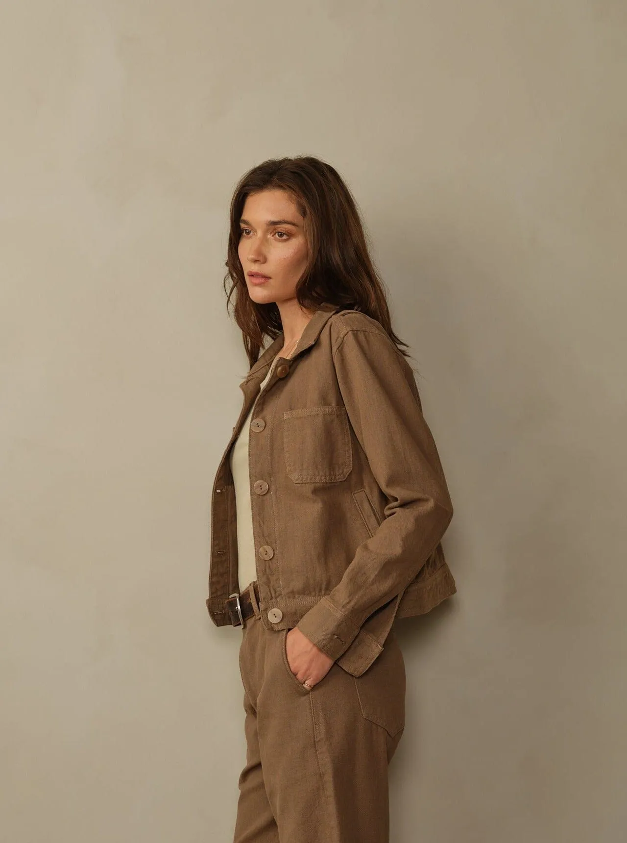 Women's Cody Recycled Cotton Jacket relaxed fit