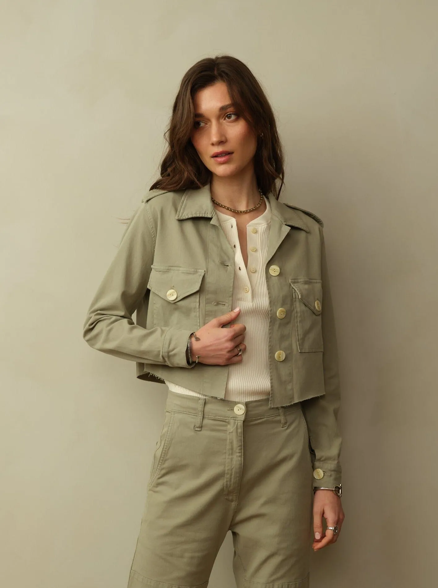 Women's Cropped Blaven Japanese Twill Jacket  - Final Sale fashion statement