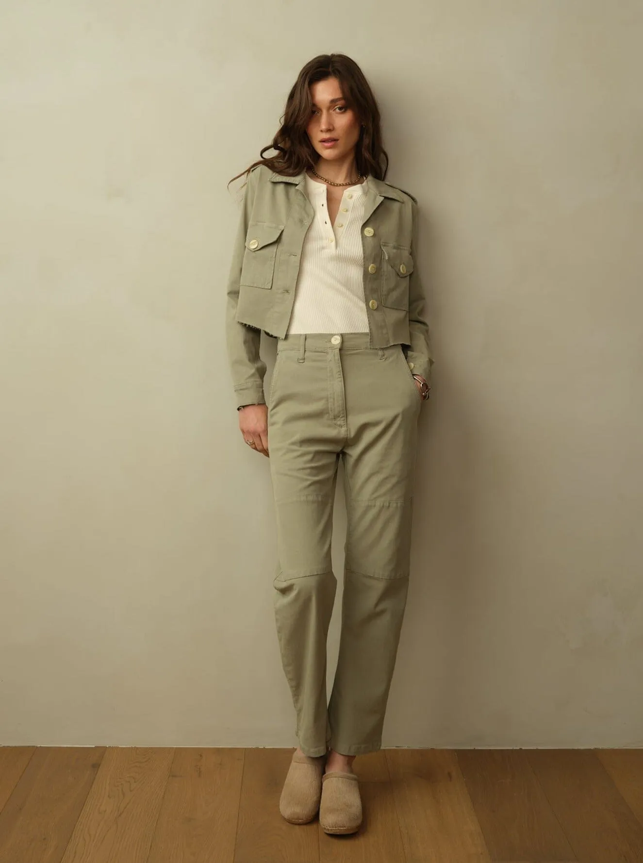 Women's Cropped Blaven Japanese Twill Jacket  - Final Sale casual cool