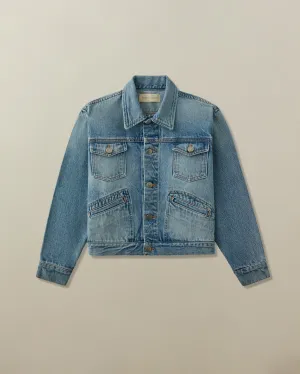 Women's Iggy Jacket in Japanese Denim thermal layers