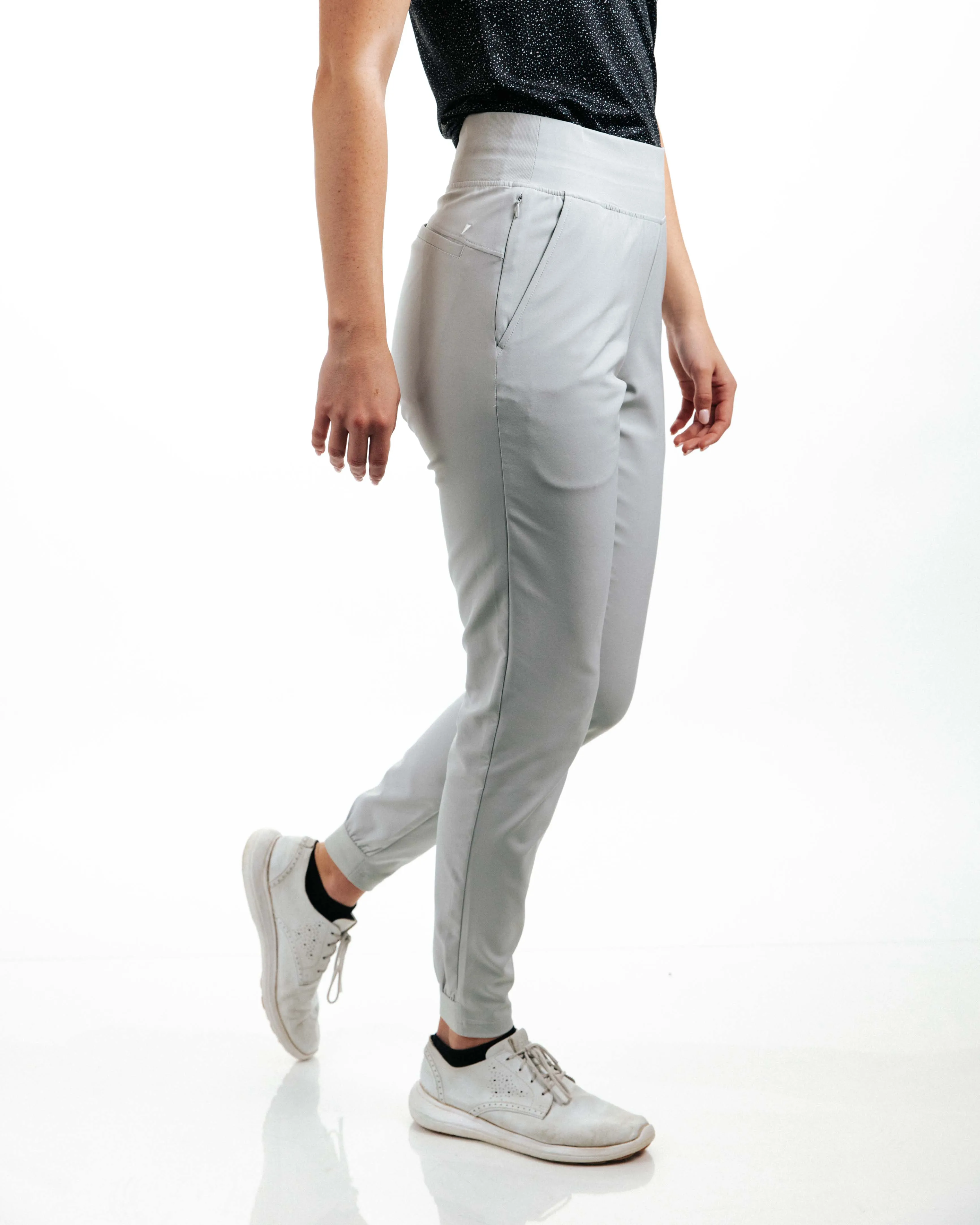 Women's Light Gray Jogger office casual