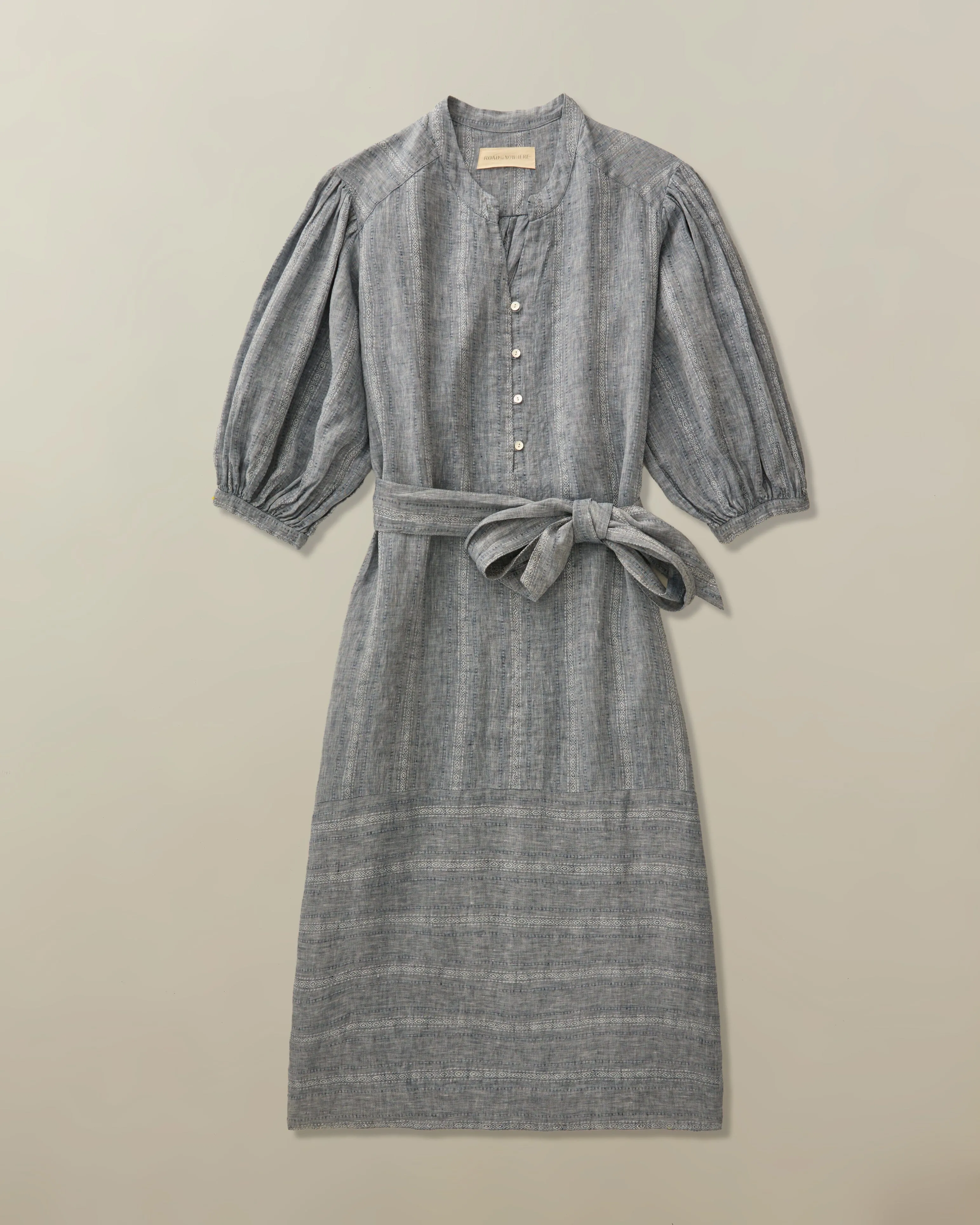 Womens Marrakech Dress in Linen Jacquard Family meet
