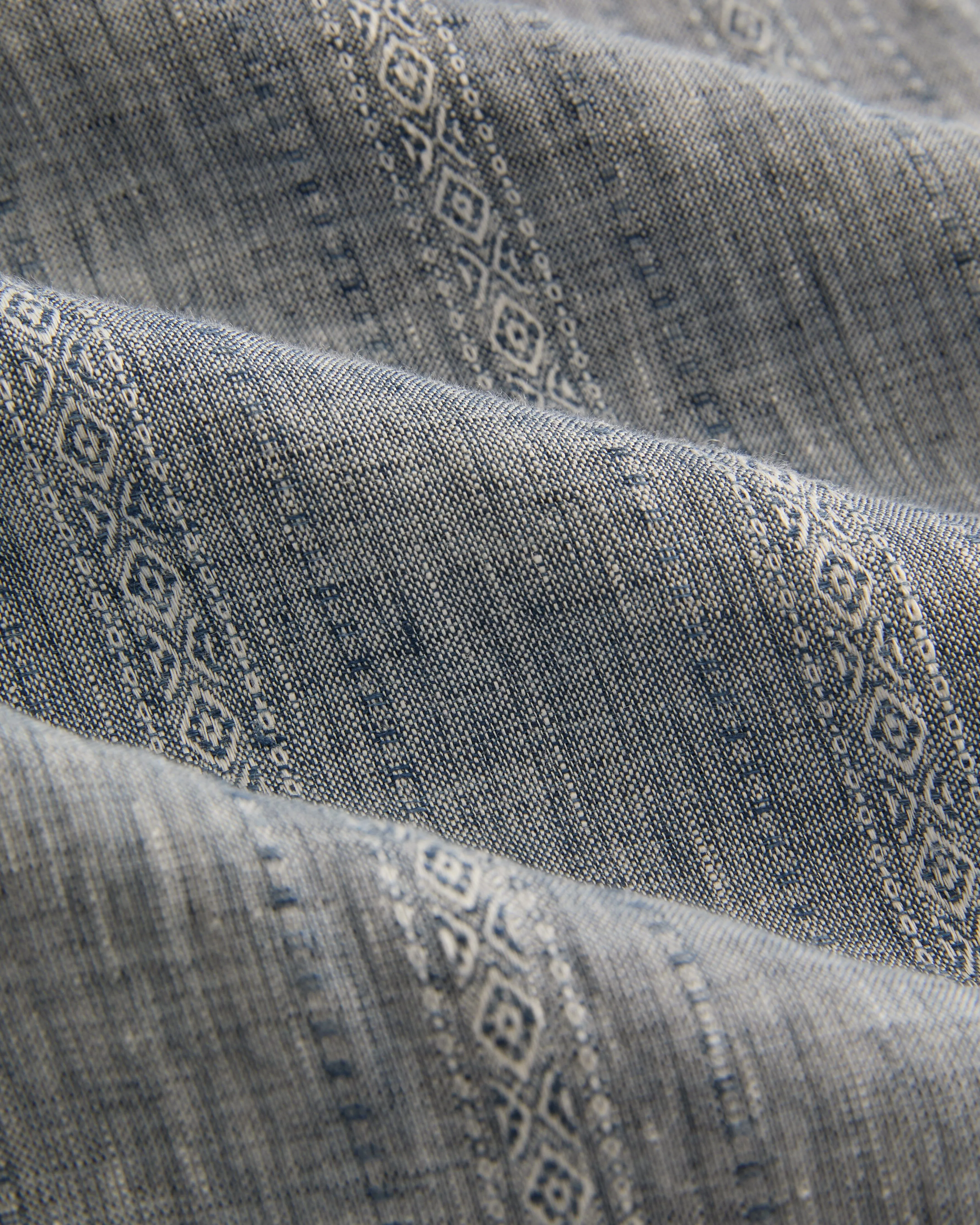 Womens Marrakech Dress in Linen Jacquard Rural style