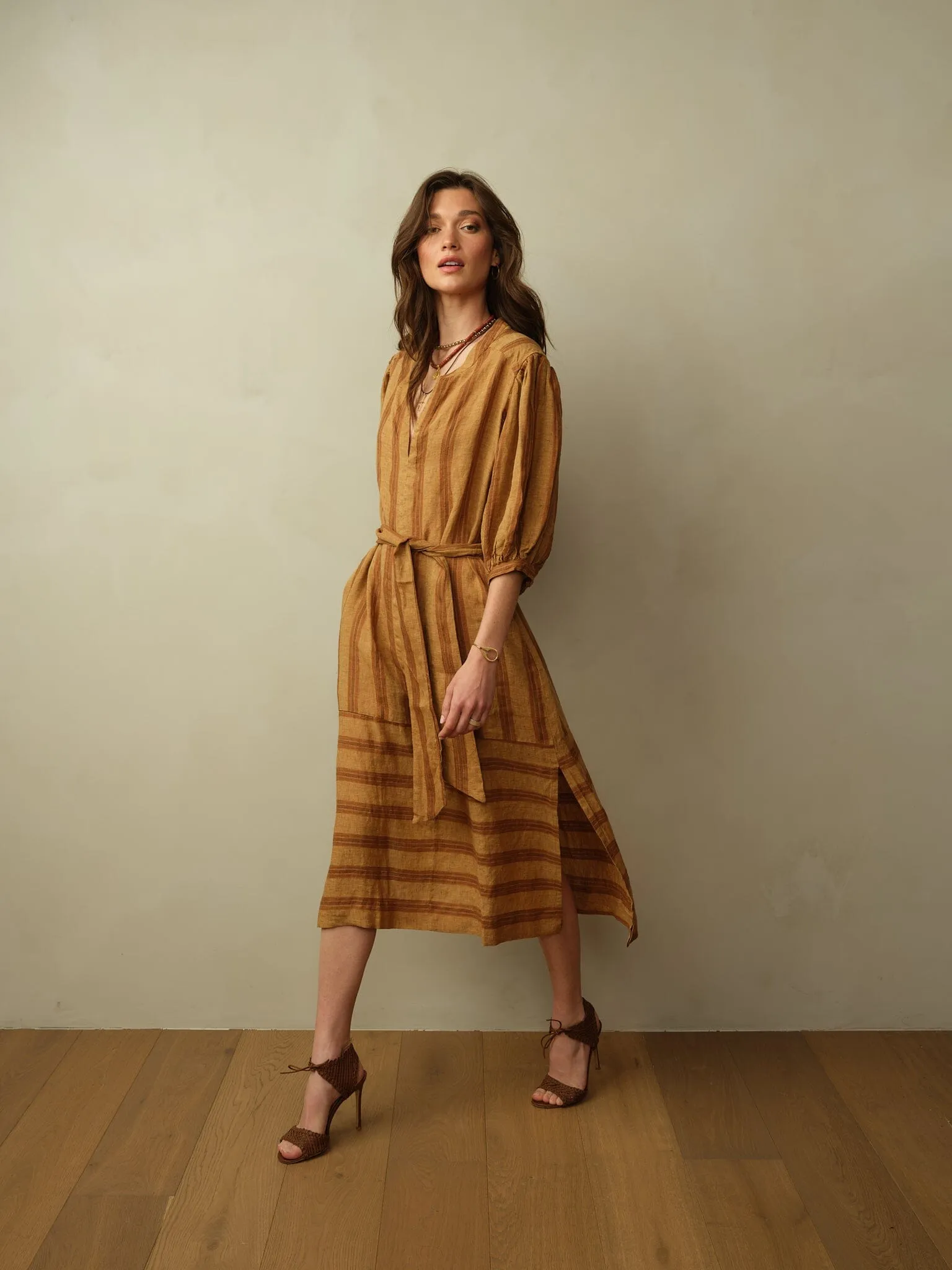 Women's Marrakech Linen Dress Family meet