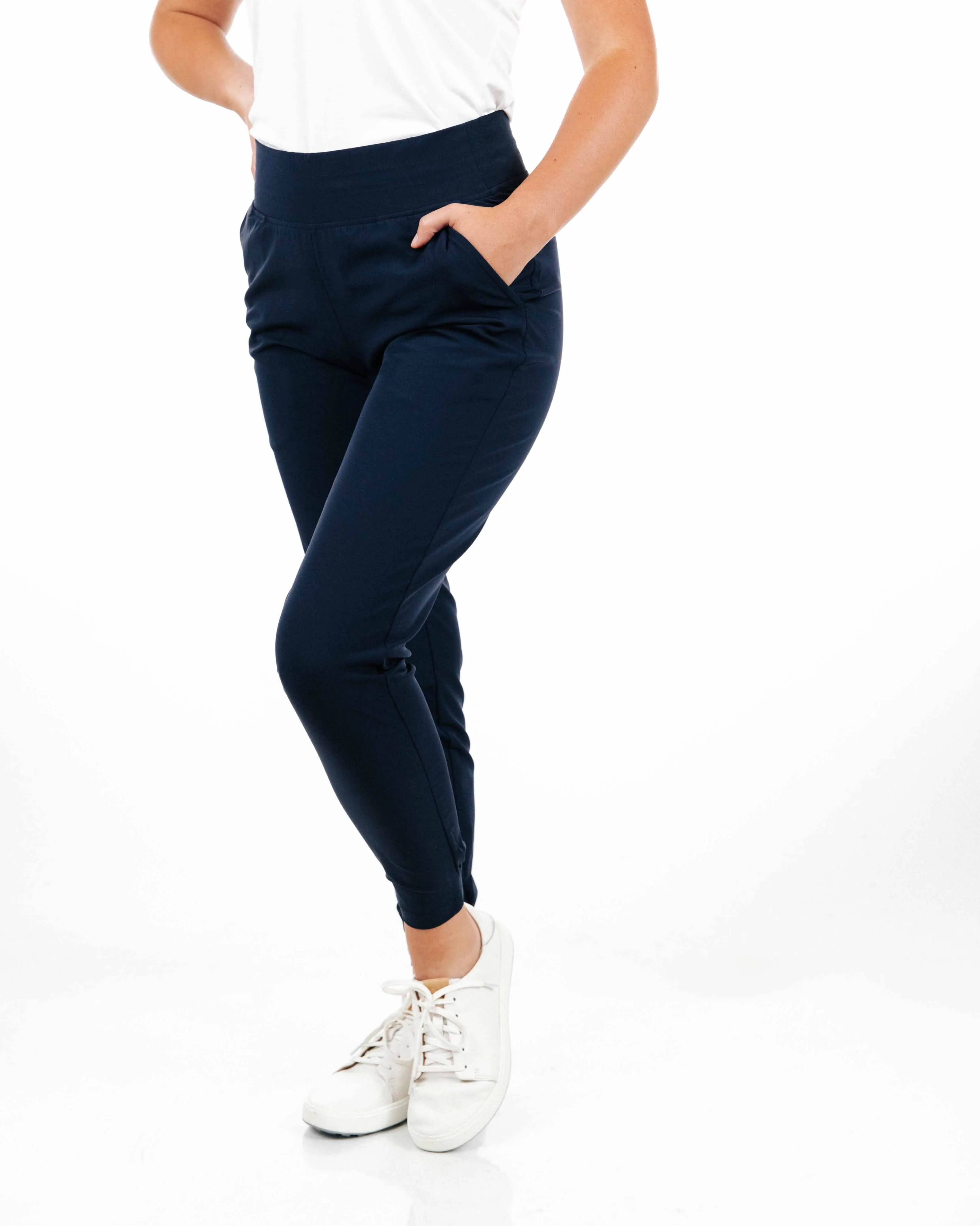 Women's Navy Jogger handmade quality
