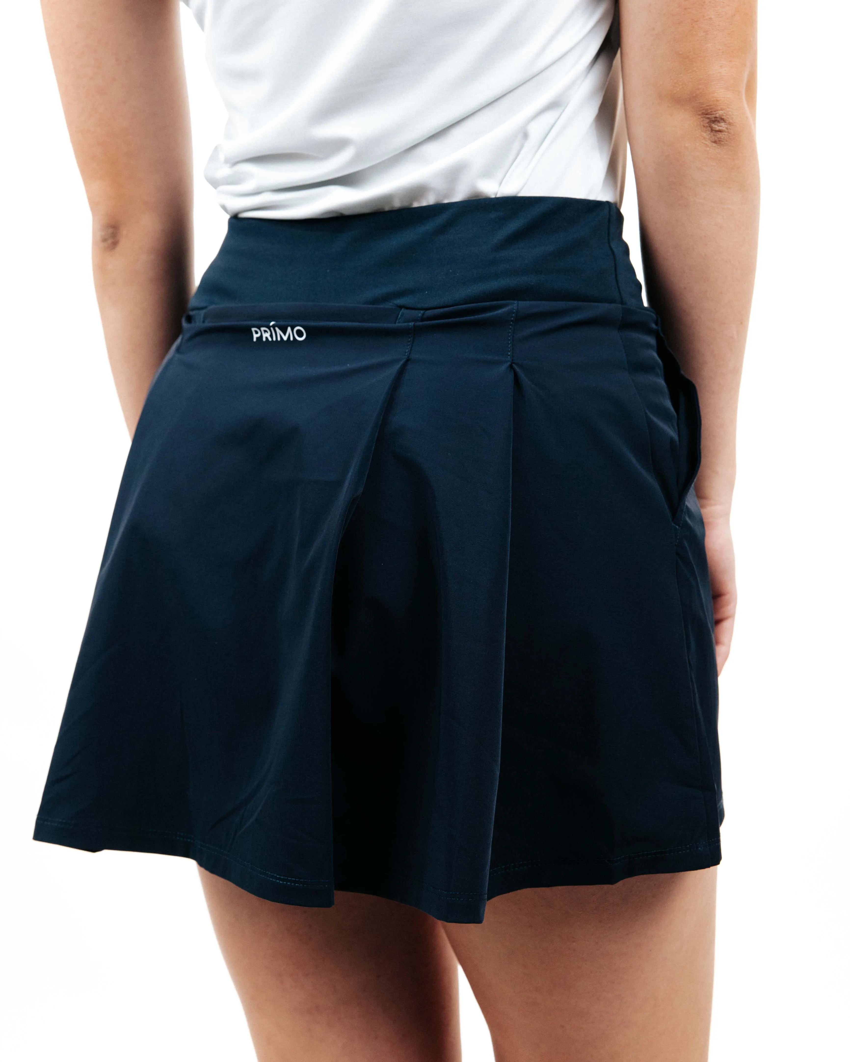 Women's Navy Ruffle Skirt Cultural blend