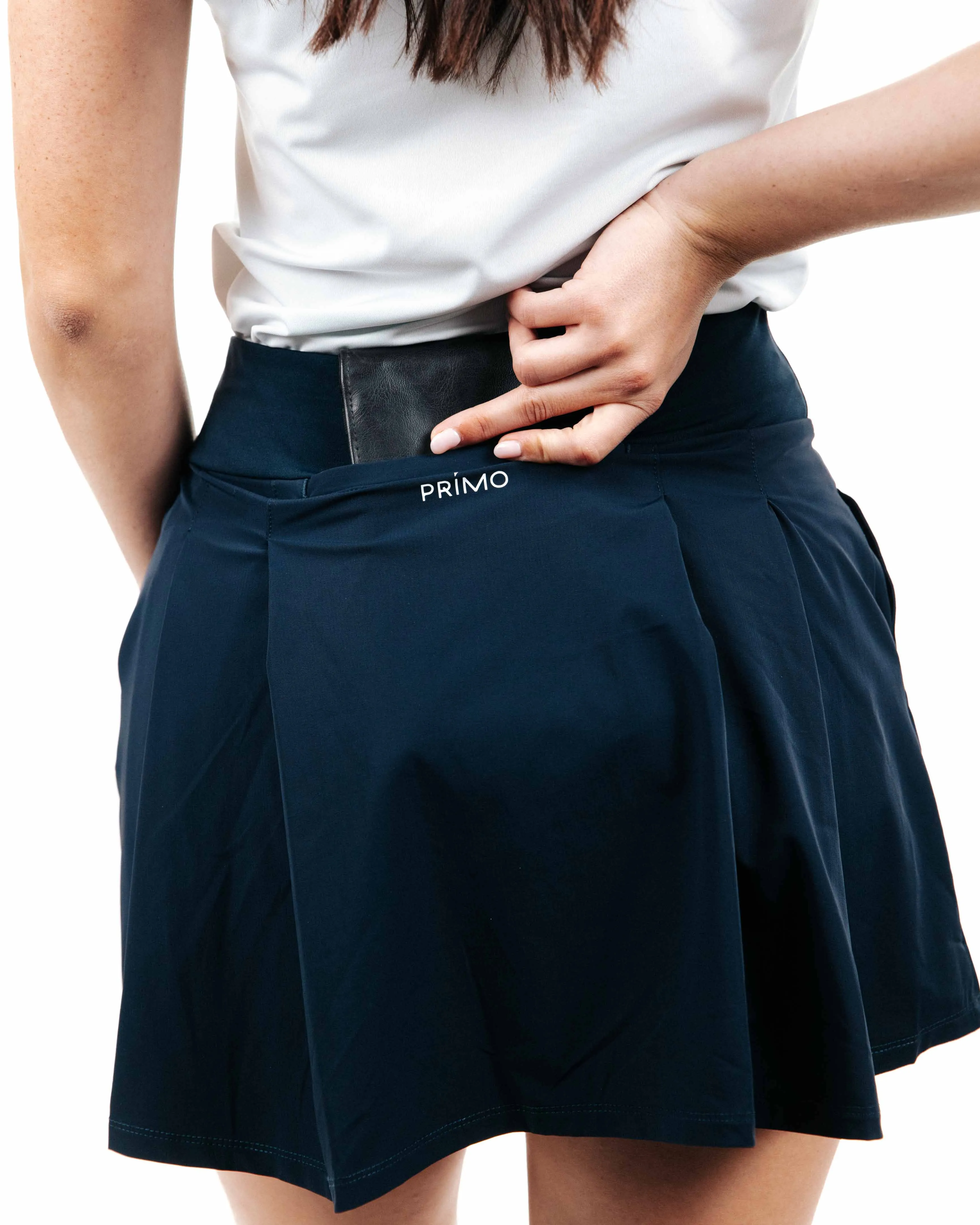 Women's Navy Ruffle Skirt Quality fabric