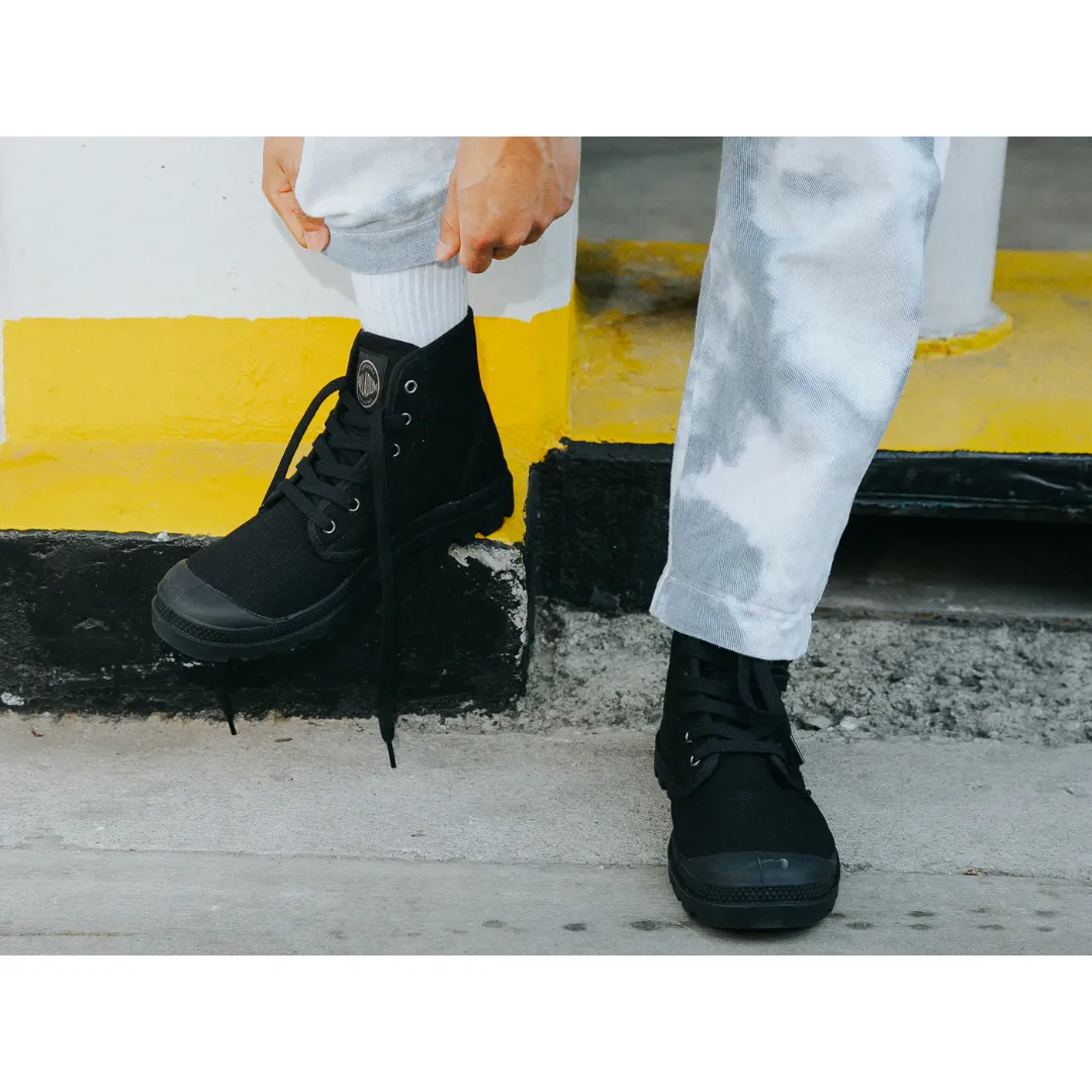 Women's Pampa Hi in Black from Palladium comfort luxe