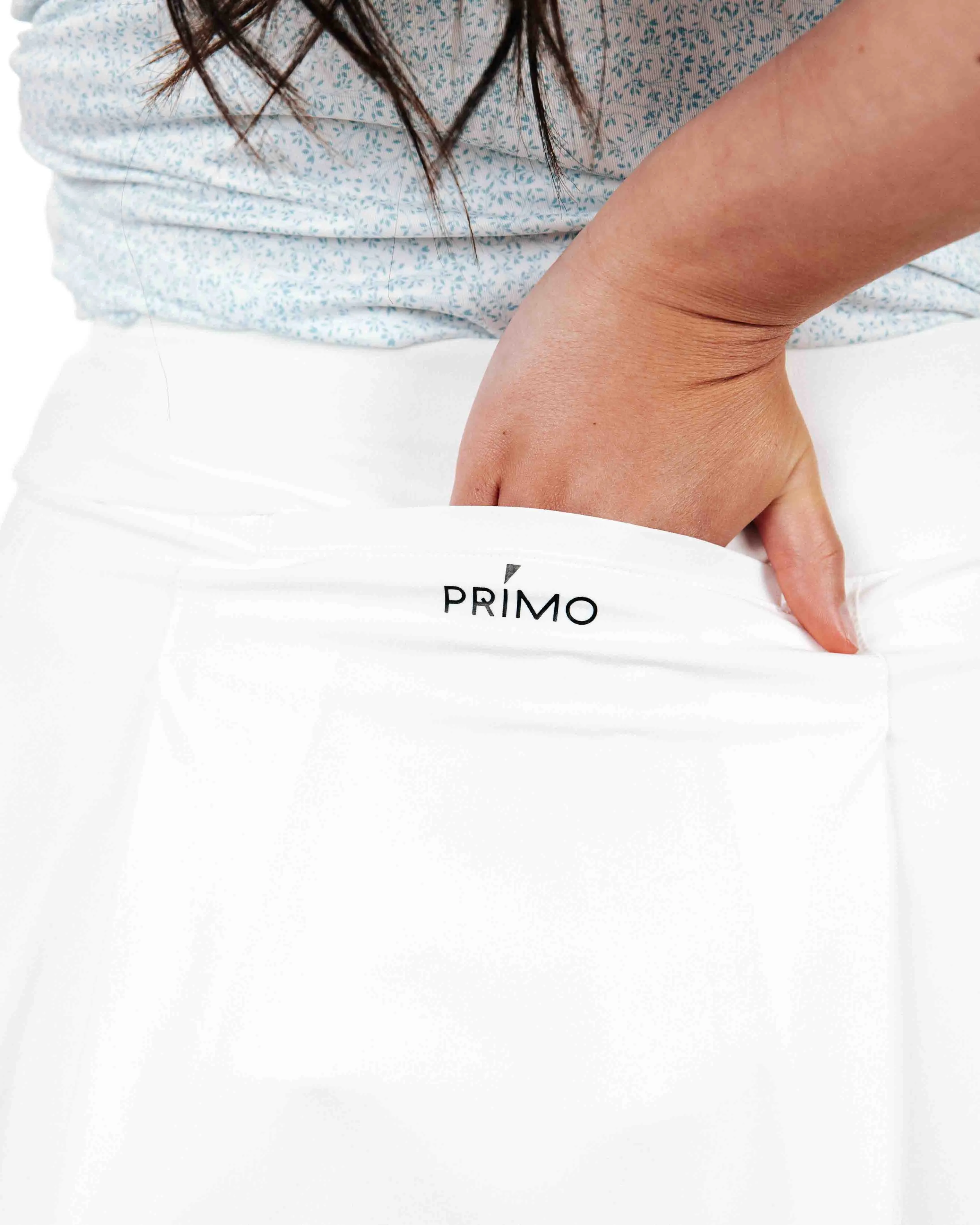 Women's White Ruffle Skirt Multi-scene
