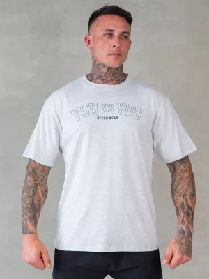 You vs You Oversized T-Shirt - Snow Marl casual flex